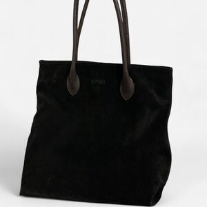 Sophisticated Black Suede Tote by Kenall